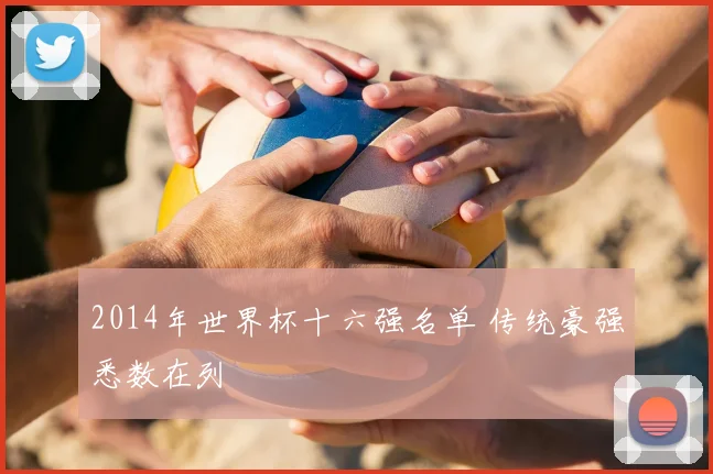 2014年世界杯十六强名单 传统豪强悉数在列